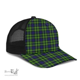 ScotsTee Shop Scottish Campbell of Breadalbane Modern Clan Tartan Half Net Cap Baseball Mesh Back Cap