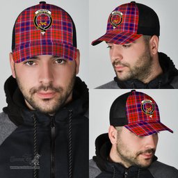 ScotsTee Shop Scottish Cameron of Lochiel Modern Clan Crest Tartan Half Net Cap Baseball Mesh Back Cap