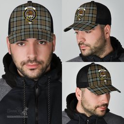 ScotsTee Shop Scottish Graham of Menteith Weathered Clan Crest Tartan Half Net Cap Baseball Mesh Back Cap