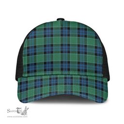 ScotsTee Shop Scottish Graham of Menteith Ancient Clan Tartan Half Net Cap Baseball Mesh Back Cap