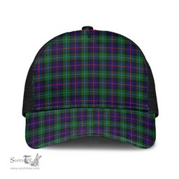 ScotsTee Shop Scottish Campbell of Cawdor Modern Clan Tartan Half Net Cap Baseball Mesh Back Cap