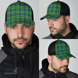 ScotsTee Shop Scottish Campbell of Breadalbane Ancient Clan Tartan Half Net Cap Baseball Mesh Back Cap