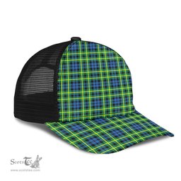 ScotsTee Shop Scottish Campbell of Breadalbane Ancient Clan Tartan Half Net Cap Baseball Mesh Back Cap