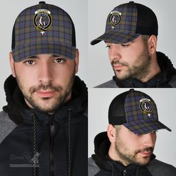 ScotsTee Shop Scottish Fletcher of Dunans Clan Crest Tartan Half Net Cap Baseball Mesh Back Cap
