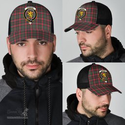 ScotsTee Shop Scottish Cumming Hunting Modern Clan Crest Tartan Half Net Cap Baseball Mesh Back Cap