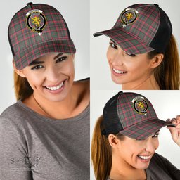 ScotsTee Shop Scottish Cumming Hunting Modern Clan Crest Tartan Half Net Cap Baseball Mesh Back Cap