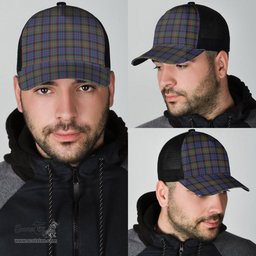 ScotsTee Shop Scottish Fletcher of Dunans Clan Tartan Half Net Cap Baseball Mesh Back Cap