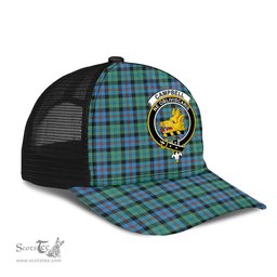 ScotsTee Shop Scottish Campbell of Cawdor Ancient Clan Crest Tartan Half Net Cap Baseball Mesh Back Cap