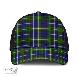 ScotsTee Shop Scottish MacNeill of Barra Modern Clan Tartan Half Net Cap Baseball Mesh Back Cap
