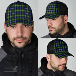 ScotsTee Shop Scottish MacNeill of Barra Modern Clan Tartan Half Net Cap Baseball Mesh Back Cap