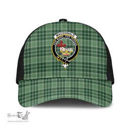 ScotsTee Shop Scottish MacDonald Lord of the Isles Hunting Clan Crest Tartan Half Net Cap Baseball Mesh Back Cap