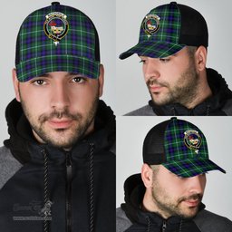 ScotsTee Shop Scottish MacDonald of the Isles Hunting Modern Clan Crest Tartan Half Net Cap Baseball Mesh Back Cap