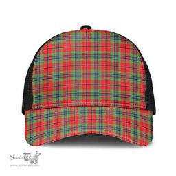 ScotsTee Shop Scottish MacLean of Duart Modern Clan Tartan Half Net Cap Baseball Mesh Back Cap