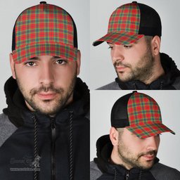 ScotsTee Shop Scottish MacLean of Duart Modern Clan Tartan Half Net Cap Baseball Mesh Back Cap