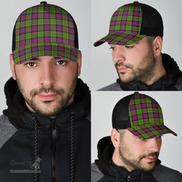 ScotsTee Shop Scottish MacDonald of Clanranald Clan Tartan Half Net Cap Baseball Mesh Back Cap