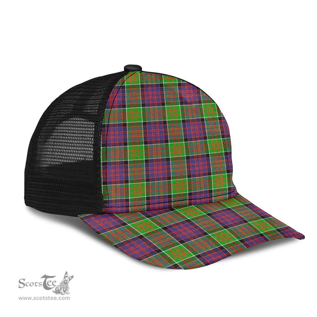 ScotsTee Shop Scottish MacDonald of Clanranald Clan Tartan Half Net Cap Baseball Mesh Back Cap