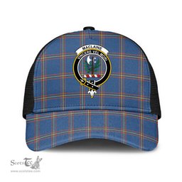 ScotsTee Shop Scottish MacLaine of Loch Buie Hunting Ancient Clan Crest Tartan Half Net Cap Baseball Mesh Back Cap
