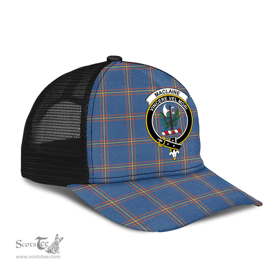 ScotsTee Shop Scottish MacLaine of Loch Buie Hunting Ancient Clan Crest Tartan Half Net Cap Baseball Mesh Back Cap