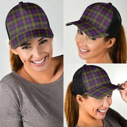 ScotsTee Shop Scottish MacDonnell of Glengarry Modern Clan Tartan Half Net Cap Baseball Mesh Back Cap