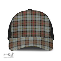 ScotsTee Shop Scottish MacLeod of Harris Weathered Clan Tartan Half Net Cap Baseball Mesh Back Cap