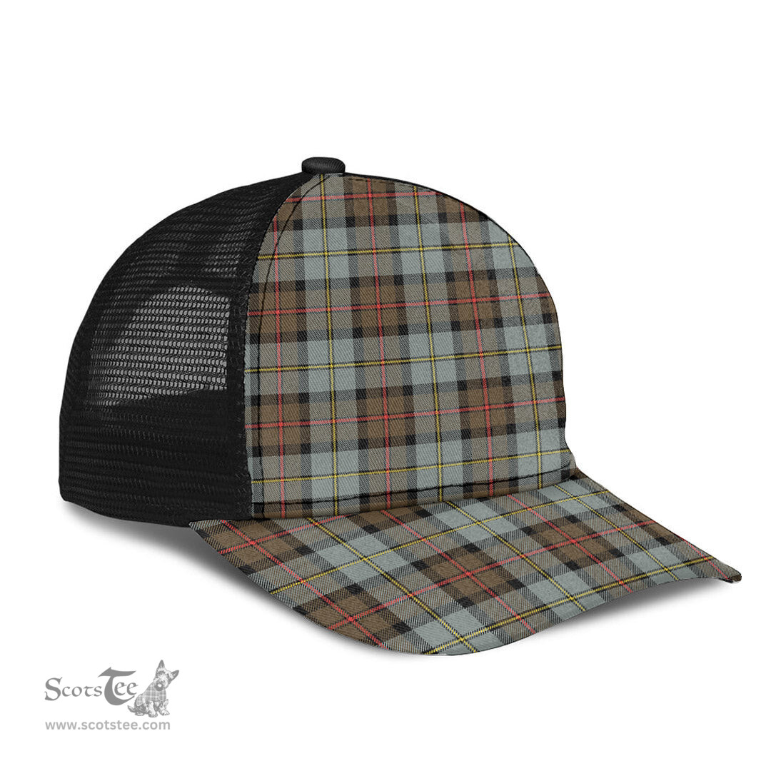 ScotsTee Shop Scottish MacLeod of Harris Weathered Clan Tartan Half Net Cap Baseball Mesh Back Cap