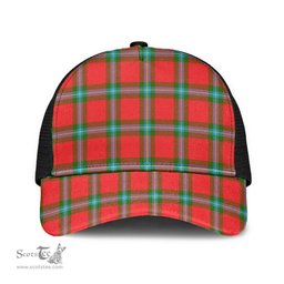 ScotsTee Shop Scottish MacLaine of Loch Buie Clan Tartan Half Net Cap Baseball Mesh Back Cap