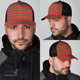 ScotsTee Shop Scottish MacLaine of Loch Buie Clan Tartan Half Net Cap Baseball Mesh Back Cap