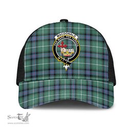 ScotsTee Shop Scottish MacDonald of the Isles Hunting Ancient Clan Crest Tartan Half Net Cap Baseball Mesh Back Cap