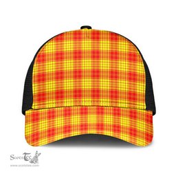 ScotsTee Shop Scottish MacLeod of Raasay Clan Tartan Half Net Cap Baseball Mesh Back Cap