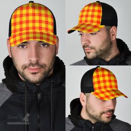 ScotsTee Shop Scottish MacLeod of Raasay Clan Tartan Half Net Cap Baseball Mesh Back Cap