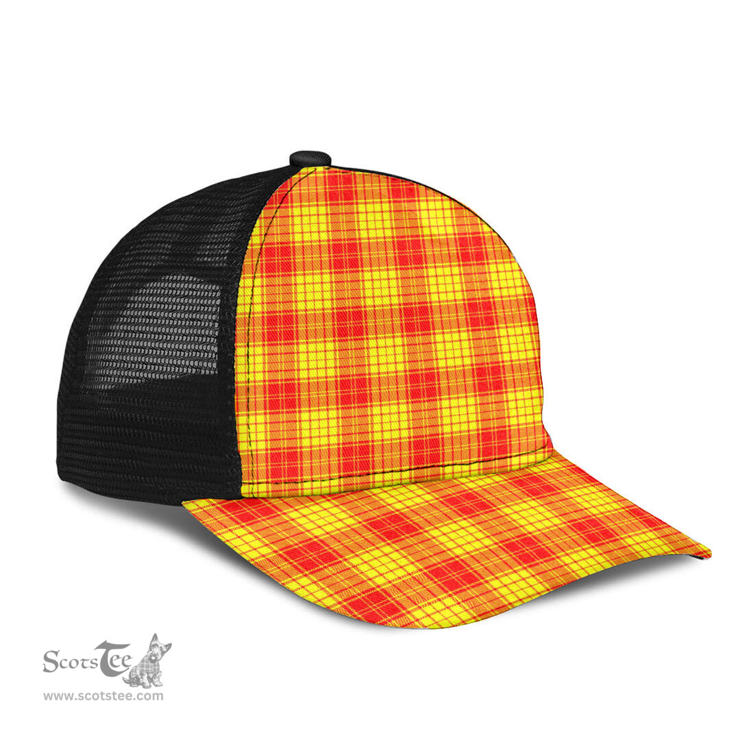 ScotsTee Shop Scottish MacLeod of Raasay Clan Tartan Half Net Cap Baseball Mesh Back Cap