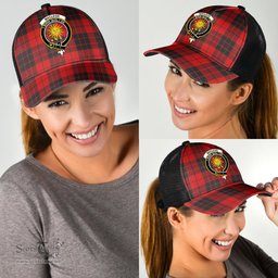 ScotsTee Shop Scottish MacLeod of Raasay Clan Crest Tartan Half Net Cap Baseball Mesh Back Cap