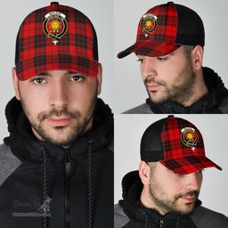 ScotsTee Shop Scottish MacLeod of Raasay Clan Crest Tartan Half Net Cap Baseball Mesh Back Cap