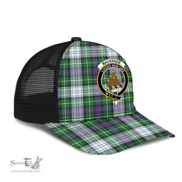 ScotsTee Shop Scottish MacKenzie Dress Modern Clan Crest Tartan Half Net Cap Baseball Mesh Back Cap