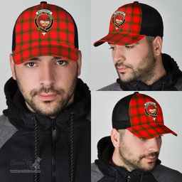 ScotsTee Shop Scottish MacDonald of Sleat Clan Crest Tartan Half Net Cap Baseball Mesh Back Cap