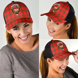 ScotsTee Shop Scottish MacDonald of Sleat Clan Crest Tartan Half Net Cap Baseball Mesh Back Cap
