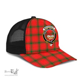 ScotsTee Shop Scottish MacDonald of Sleat Clan Crest Tartan Half Net Cap Baseball Mesh Back Cap