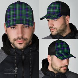 ScotsTee Shop Scottish MacDonald of the Isles Hunting Modern Clan Tartan Half Net Cap Baseball Mesh Back Cap
