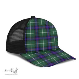 ScotsTee Shop Scottish MacDonald of the Isles Hunting Modern Clan Tartan Half Net Cap Baseball Mesh Back Cap