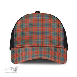 ScotsTee Shop Scottish MacLean of Duart Ancient Clan Tartan Half Net Cap Baseball Mesh Back Cap