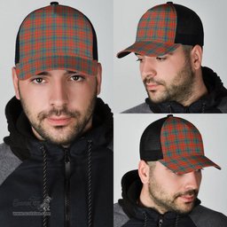 ScotsTee Shop Scottish MacLean of Duart Ancient Clan Tartan Half Net Cap Baseball Mesh Back Cap