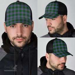 ScotsTee Shop Scottish Wishart Hunting Modern Clan Tartan Half Net Cap Baseball Mesh Back Cap
