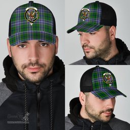 ScotsTee Shop Scottish Wishart Hunting Modern Clan Crest Tartan Half Net Cap Baseball Mesh Back Cap