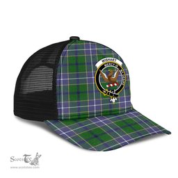 ScotsTee Shop Scottish Wishart Hunting Modern Clan Crest Tartan Half Net Cap Baseball Mesh Back Cap