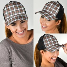 ScotsTee Shop Scottish Stewart Dress Modern Clan Tartan Half Net Cap Baseball Mesh Back Cap