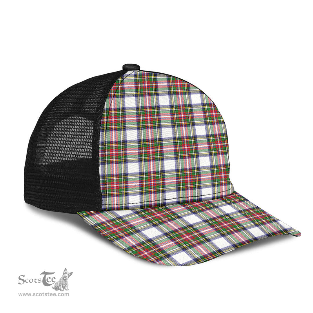 ScotsTee Shop Scottish Stewart Dress Modern Clan Tartan Half Net Cap Baseball Mesh Back Cap