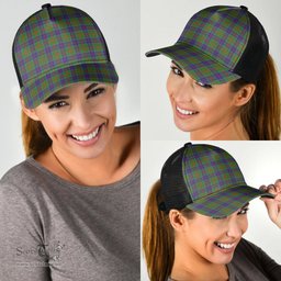 ScotsTee Shop Scottish Stewart of Appin Hunting Modern Clan Tartan Half Net Cap Baseball Mesh Back Cap