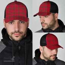 ScotsTee Shop Scottish Murray of Tulloch Modern Clan Tartan Half Net Cap Baseball Mesh Back Cap