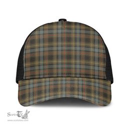 ScotsTee Shop Scottish Stewart Hunting Weathered Clan Tartan Half Net Cap Baseball Mesh Back Cap