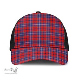 ScotsTee Shop Scottish Wishart Dress Clan Tartan Half Net Cap Baseball Mesh Back Cap